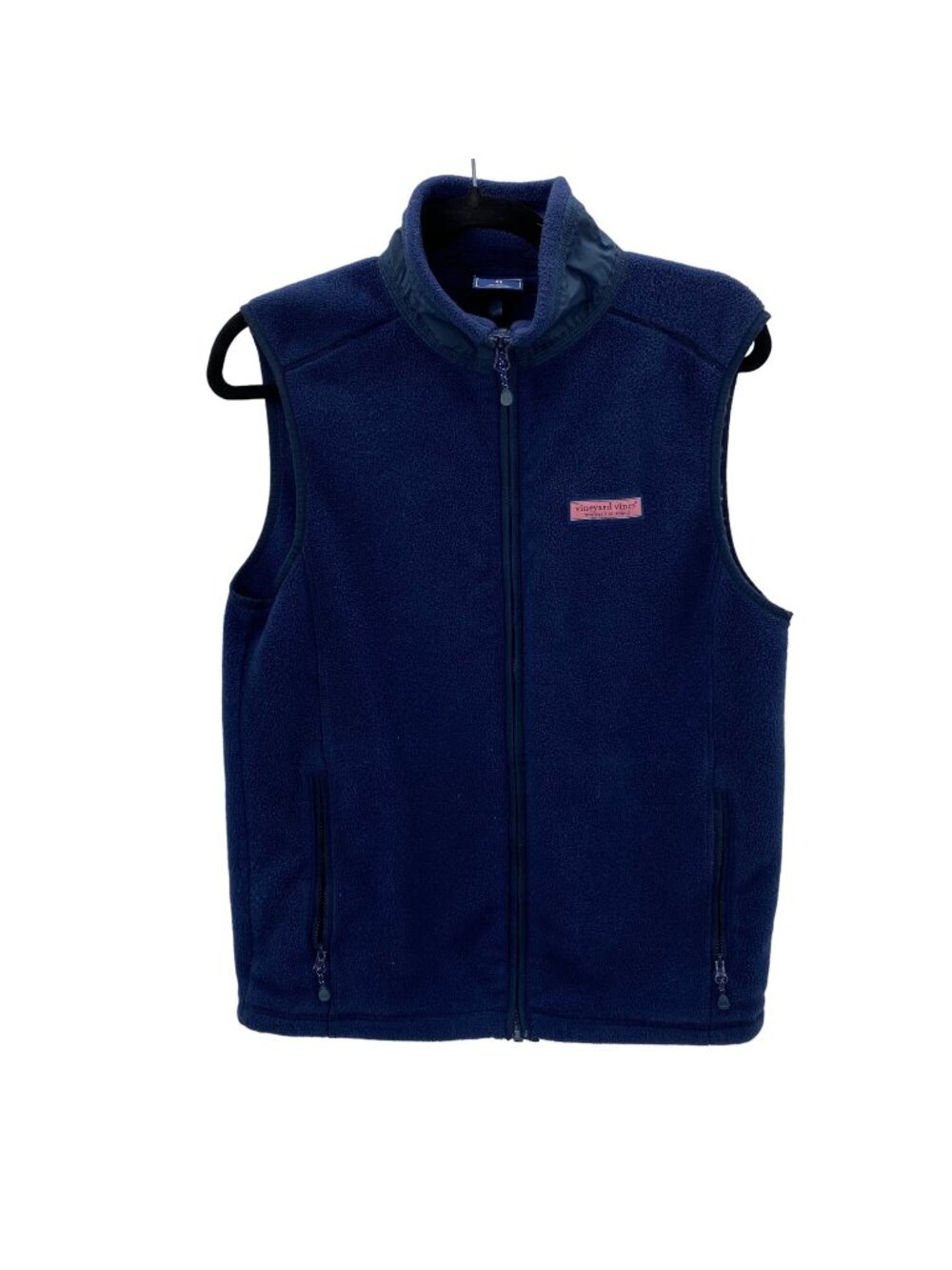 Vineyard Vines Navy Full Zip Fleece Vest Women’s Size XS